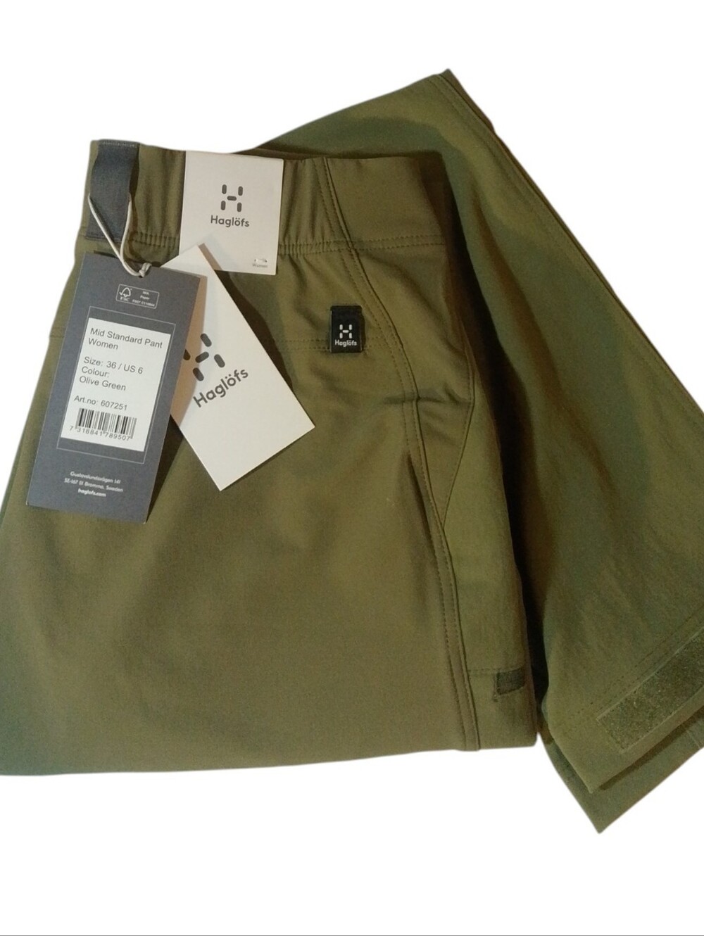 Haglöfs Mid Standard Pant Women Olive Green – New With Tags – Technical Hiking O